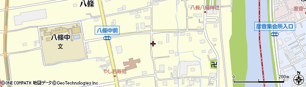 埼玉県八潮市八條280周辺の地図