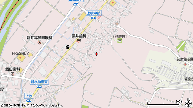 〒396-0006 長野県伊那市上牧の地図