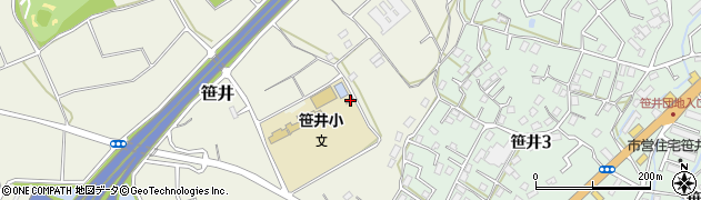 埼玉県狭山市笹井1701周辺の地図
