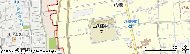 埼玉県八潮市八條581周辺の地図
