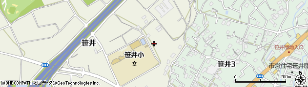 埼玉県狭山市笹井1677周辺の地図