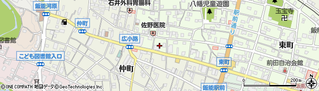 埼玉県飯能市八幡町4周辺の地図