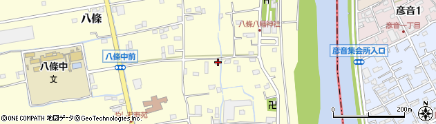 埼玉県八潮市八條268周辺の地図
