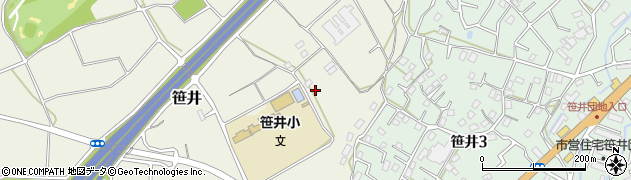埼玉県狭山市笹井1676周辺の地図