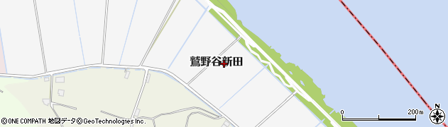 千葉県柏市鷲野谷新田周辺の地図