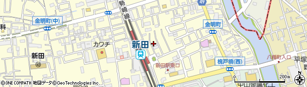 株式会社中央ビル管理　草加新田営業所周辺の地図