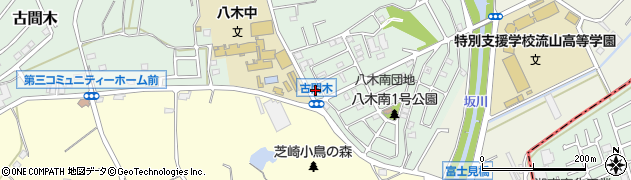 千葉県流山市古間木277周辺の地図