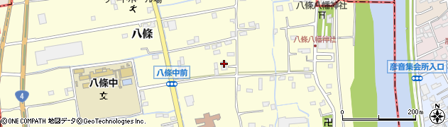 埼玉県八潮市八條241周辺の地図