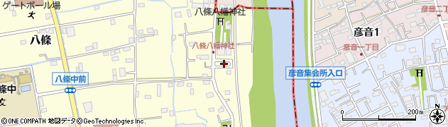 埼玉県八潮市八條4041周辺の地図