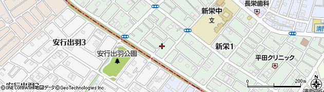 新栄道下公園周辺の地図