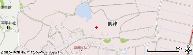 千葉県印旛郡栄町興津1044周辺の地図