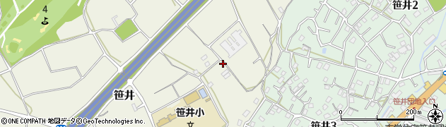 埼玉県狭山市笹井1673周辺の地図