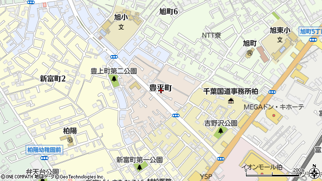 〒277-0857 千葉県柏市豊平町の地図