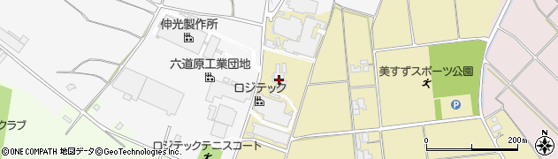 長野県伊那市美篶六道原周辺の地図
