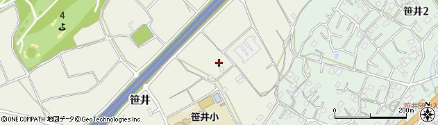 埼玉県狭山市笹井1668周辺の地図