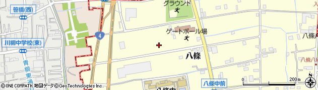 埼玉県八潮市八條651周辺の地図