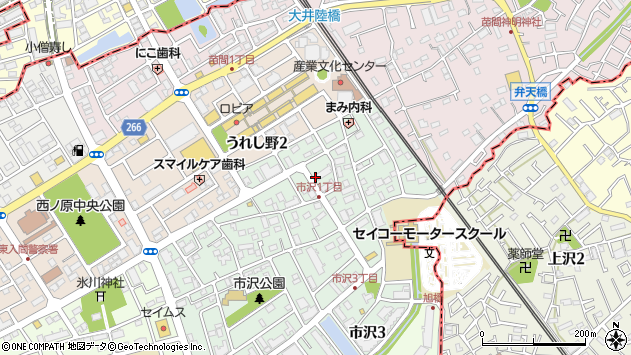 〒356-0057 埼玉県ふじみ野市市沢の地図