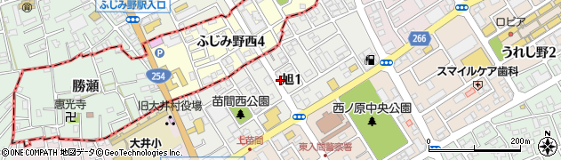 埼玉県ふじみ野市旭周辺の地図