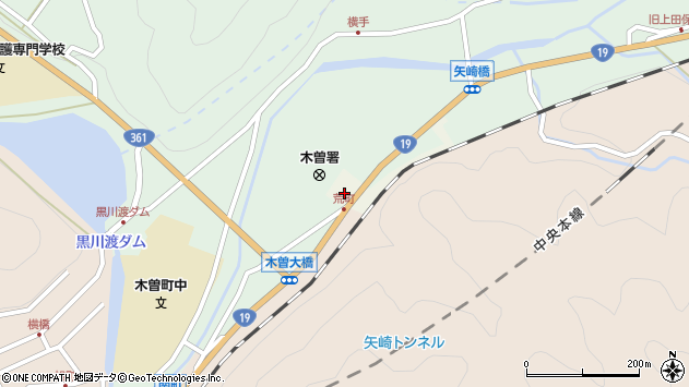〒397-0003 長野県木曽郡木曽町新開福の地図