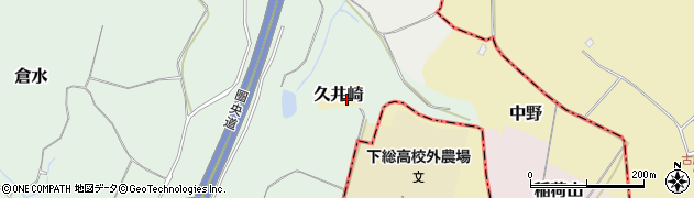 千葉県成田市久井崎400周辺の地図