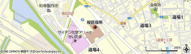 埼玉県さいたま市桜区周辺の地図