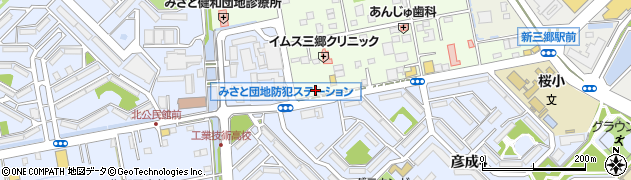株式会社会澤工務店　三郷営業所周辺の地図
