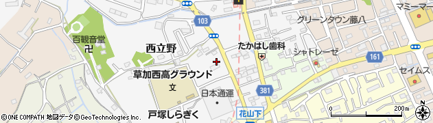 埼玉県川口市西立野73周辺の地図