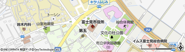 埼玉県富士見市周辺の地図