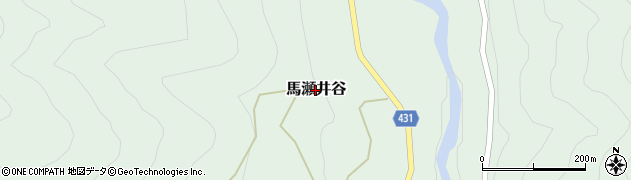 岐阜県下呂市馬瀬井谷周辺の地図