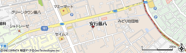 埼玉県川口市安行藤八周辺の地図