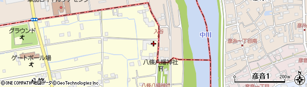 埼玉県八潮市八條91周辺の地図