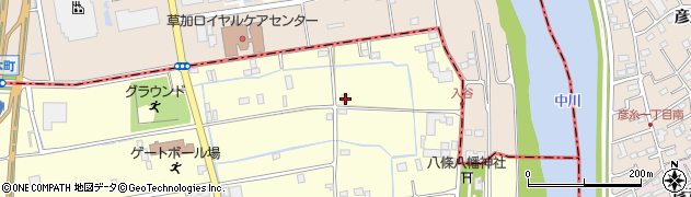 埼玉県八潮市八條61周辺の地図
