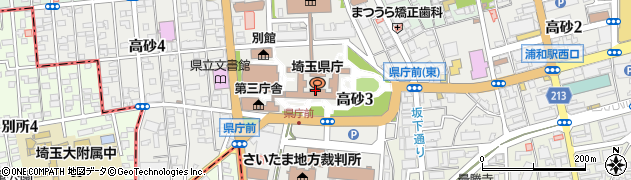 埼玉県さいたま市浦和区高砂3丁目周辺の地図