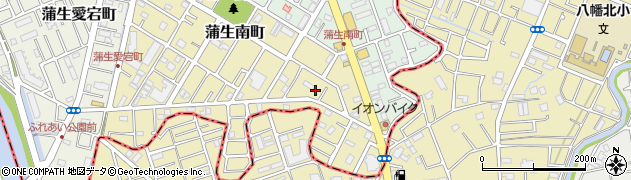 埼玉県越谷市蒲生南町14周辺の地図