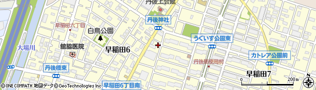 早稲田整骨院周辺の地図