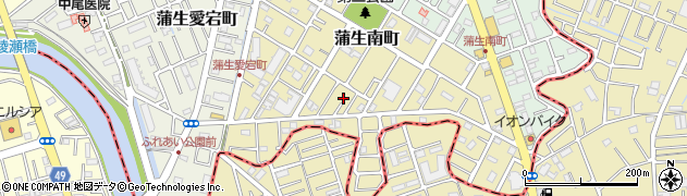 埼玉県越谷市蒲生南町18周辺の地図