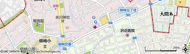 ピークス柳崎店周辺の地図