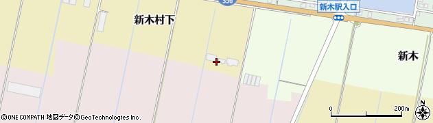 千葉県我孫子市新木村下11周辺の地図