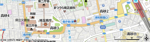 埼玉県さいたま市浦和区高砂3丁目7-20周辺の地図