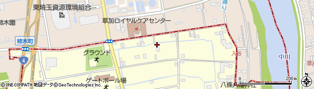 埼玉県八潮市八條35周辺の地図