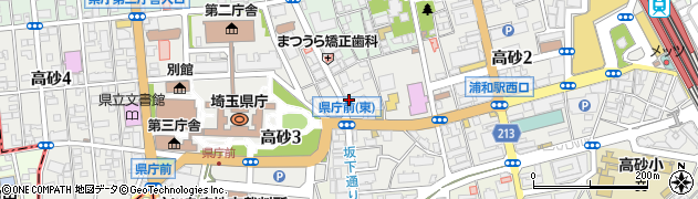 埼玉県さいたま市浦和区高砂3丁目7-6周辺の地図