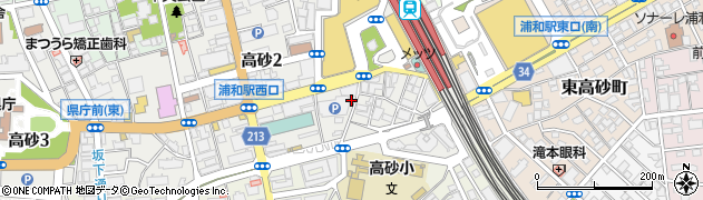 いろり庵 きらく 浦和店周辺の地図