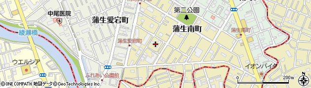 埼玉県越谷市蒲生南町22周辺の地図
