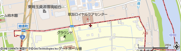 埼玉県八潮市八條23周辺の地図