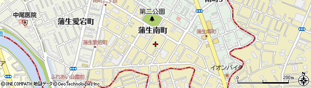 埼玉県越谷市蒲生南町11周辺の地図