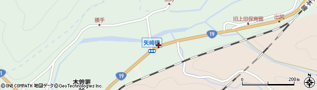 矢崎橋周辺の地図