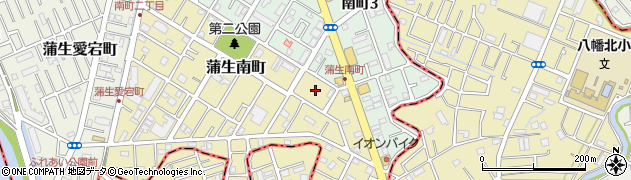 埼玉県越谷市蒲生南町6周辺の地図