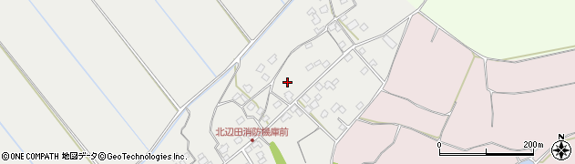 千葉県栄町（印旛郡）北辺田周辺の地図