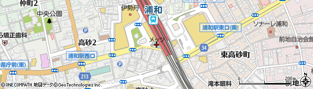 ＪＲ東日本ホテルメッツ浦和周辺の地図