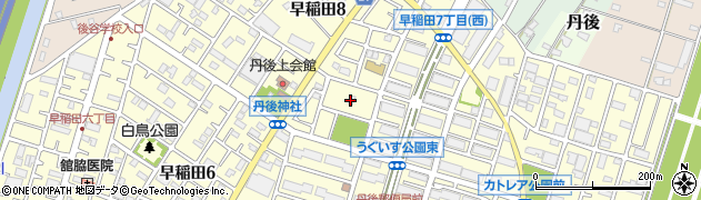 埼玉県三郷市早稲田8丁目2周辺の地図